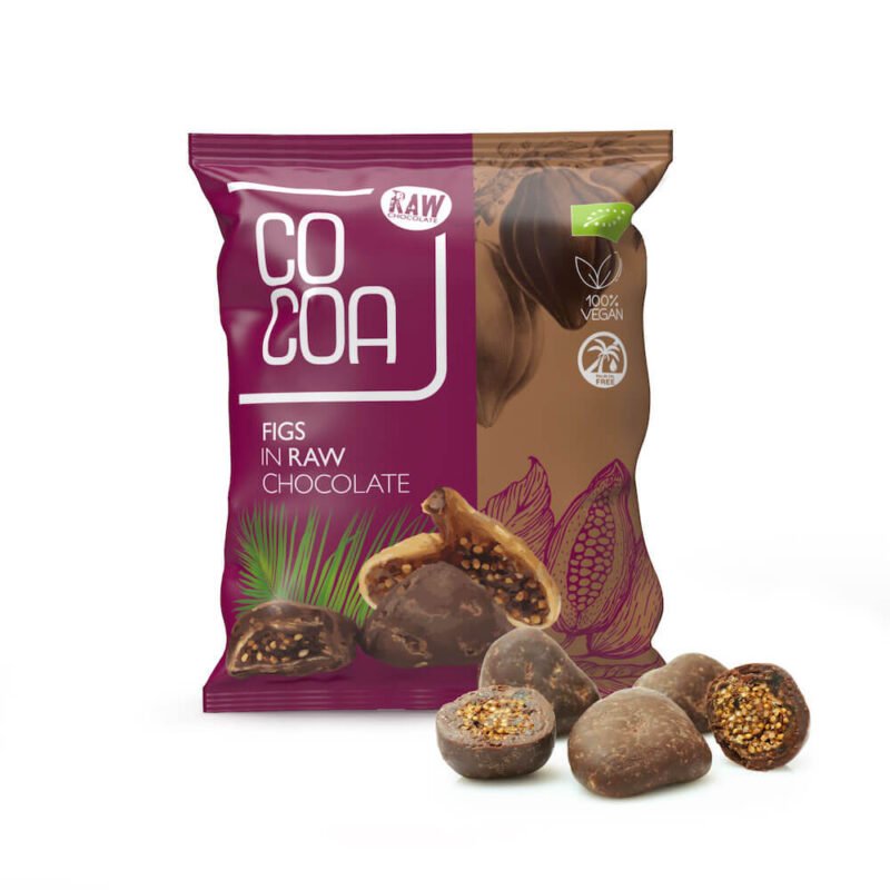 COCOA Figs in Raw Chocolate EKO 70g - Image 2